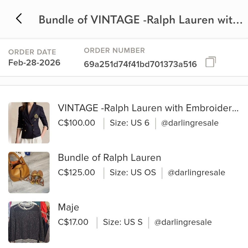 Cco For Darling Ralph Lauren Navy Blazer with Gold Buttons